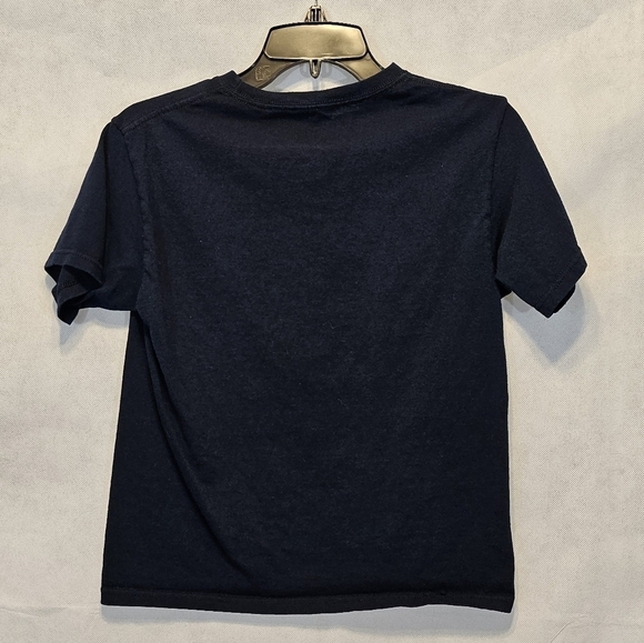 Hustle Stacks No Cap Dark Blue Teddy Bear Reppin the 80's 100% Cotton Size M - Picture 3 of 4